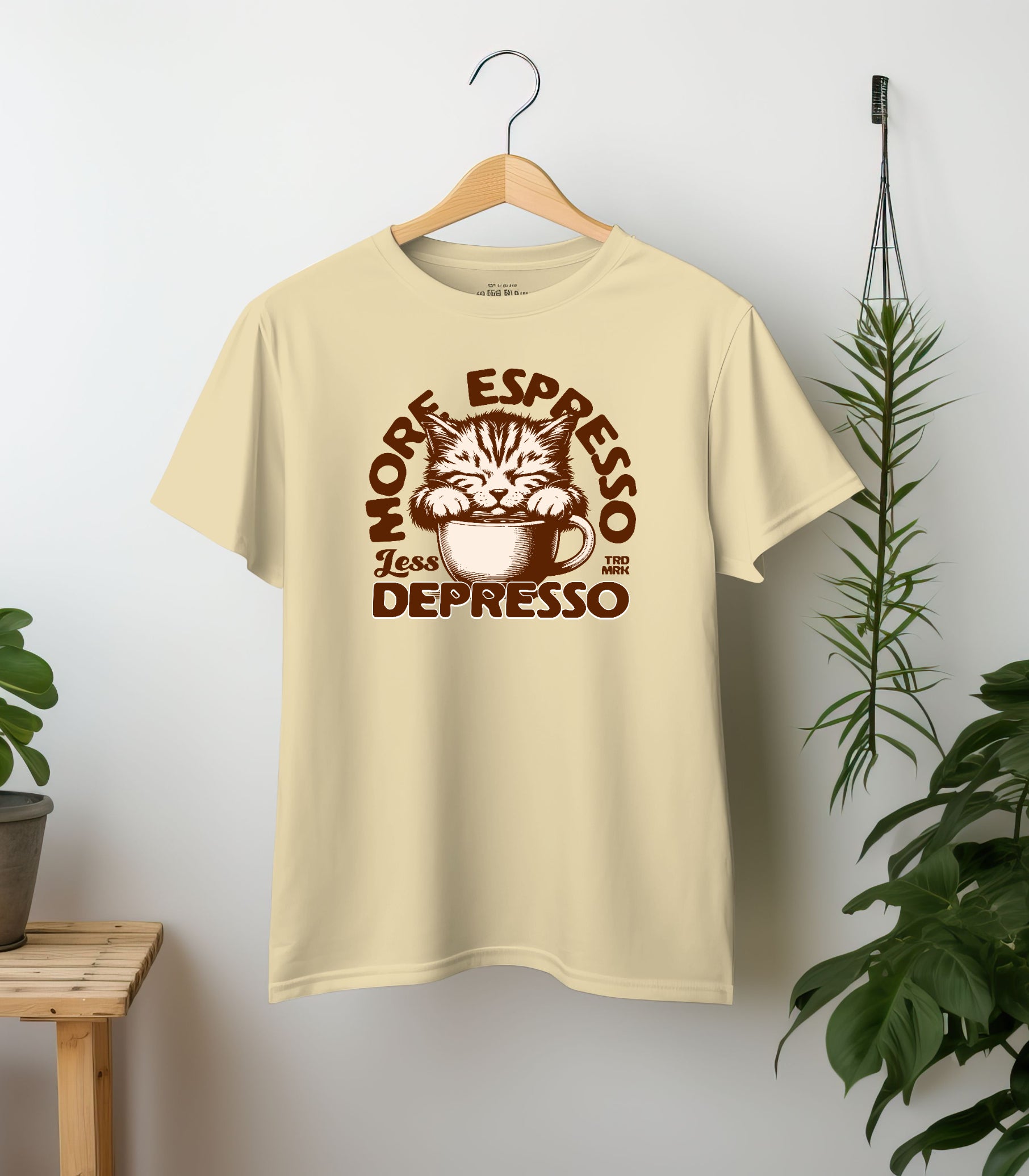 More Expresso Beige Oversized T-Shirt