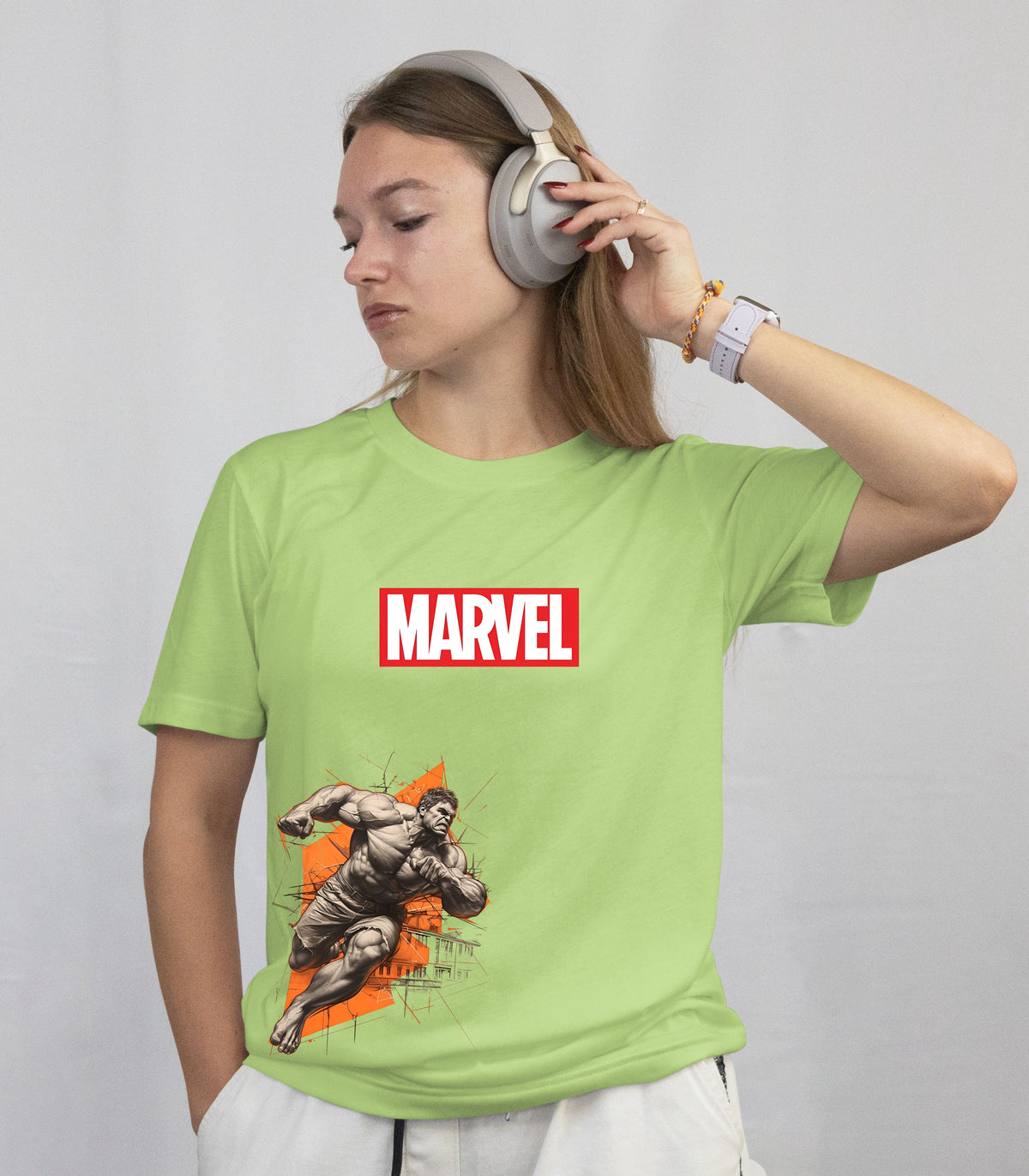 Marvel Hulk Superhero Regular Fit T-shirt Front Vie 