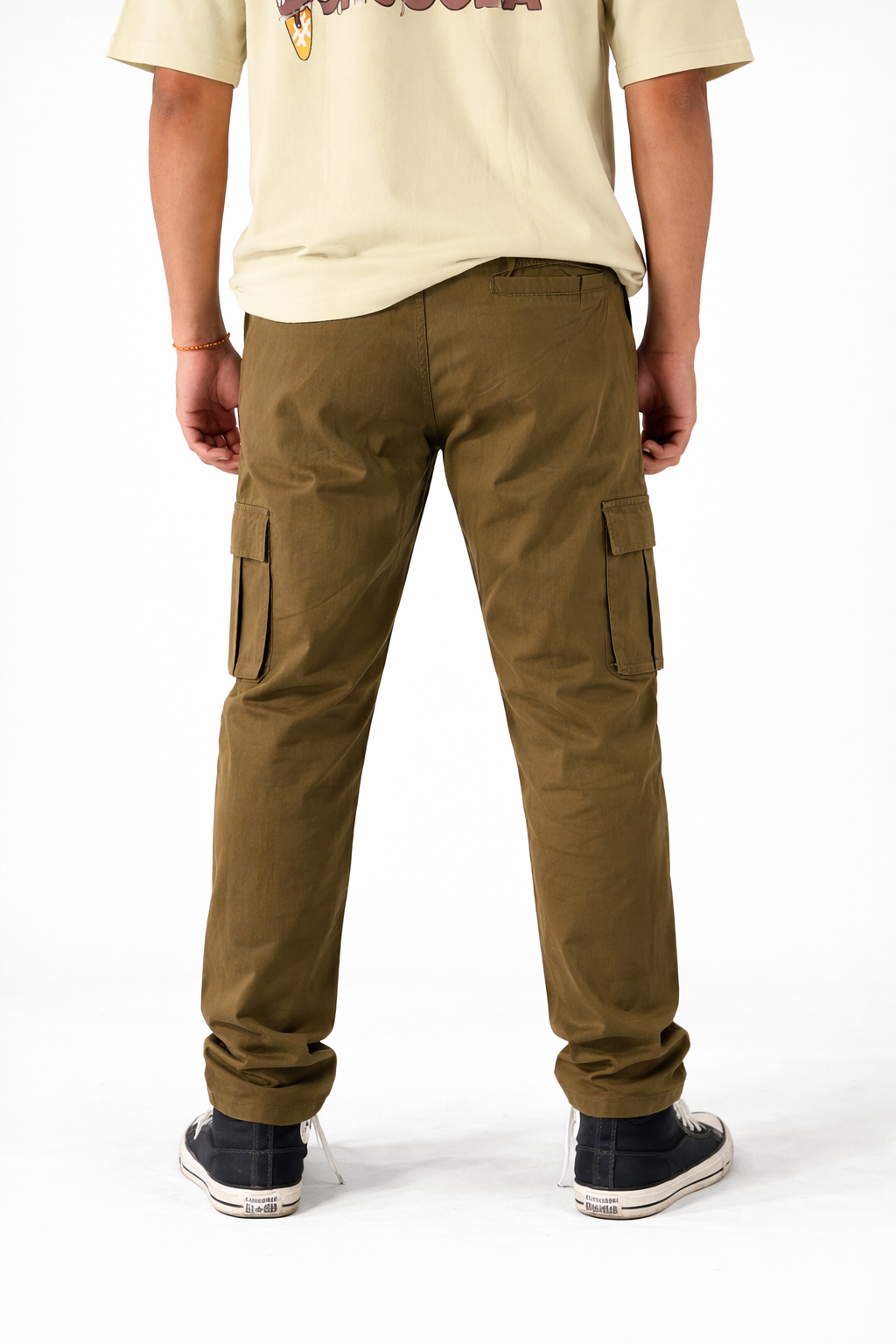 Pixelink Mens Cargo Pants - Regular Fit - Khakhi Color - Pixelink
