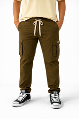 Pixelink Mens Cargo Pants - Regular Fit - Khakhi Color - Pixelink