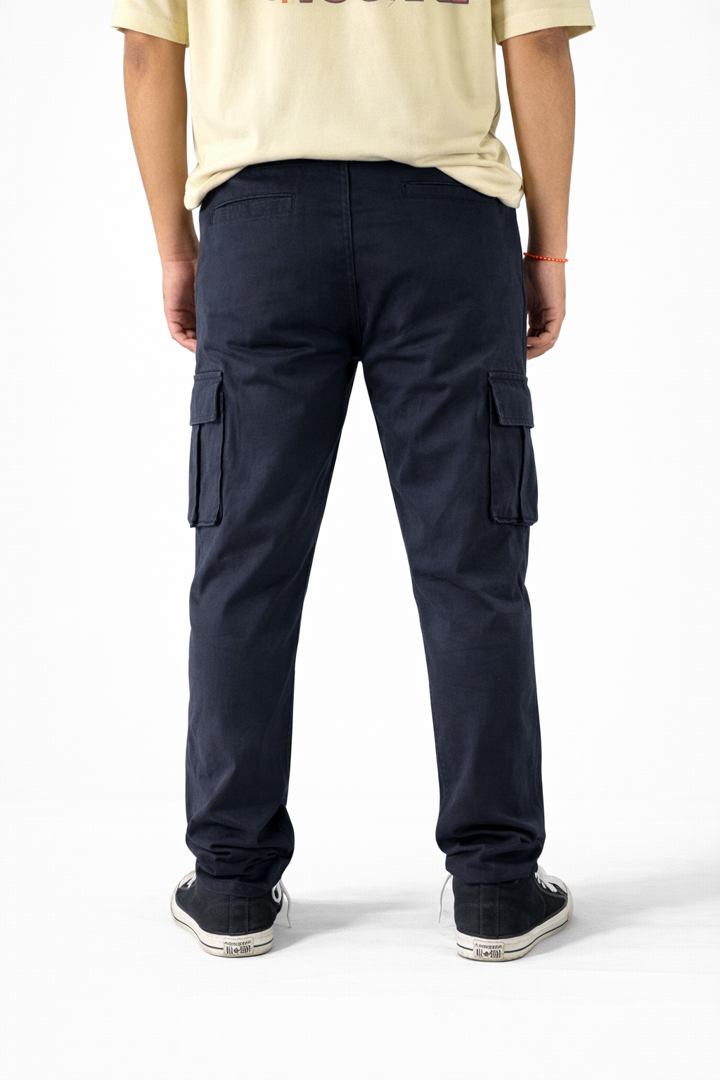 Pixelink Mens Cargo Pants - Regular Fit - Navy Blue Color - Pixelink