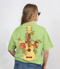 Ukulele Graphic T-Shirt – Pista, Relax Fit Unisex Tee