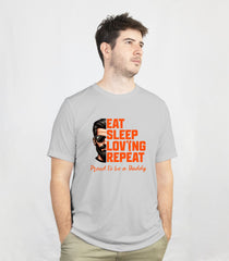 Best Dad Ever Casual Tee – Light Grey - Regular Fit