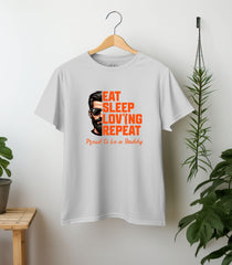 Best Dad Ever Casual Tee – Light Grey - Regular Fit