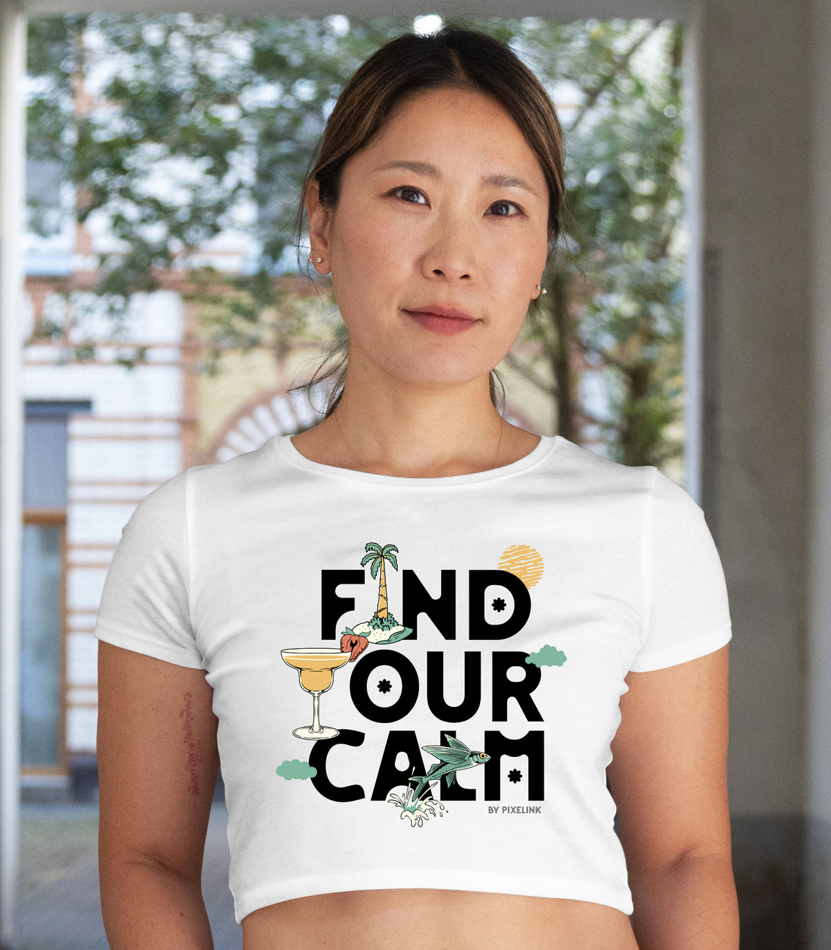 Inner Peace Crop Top – White Edition