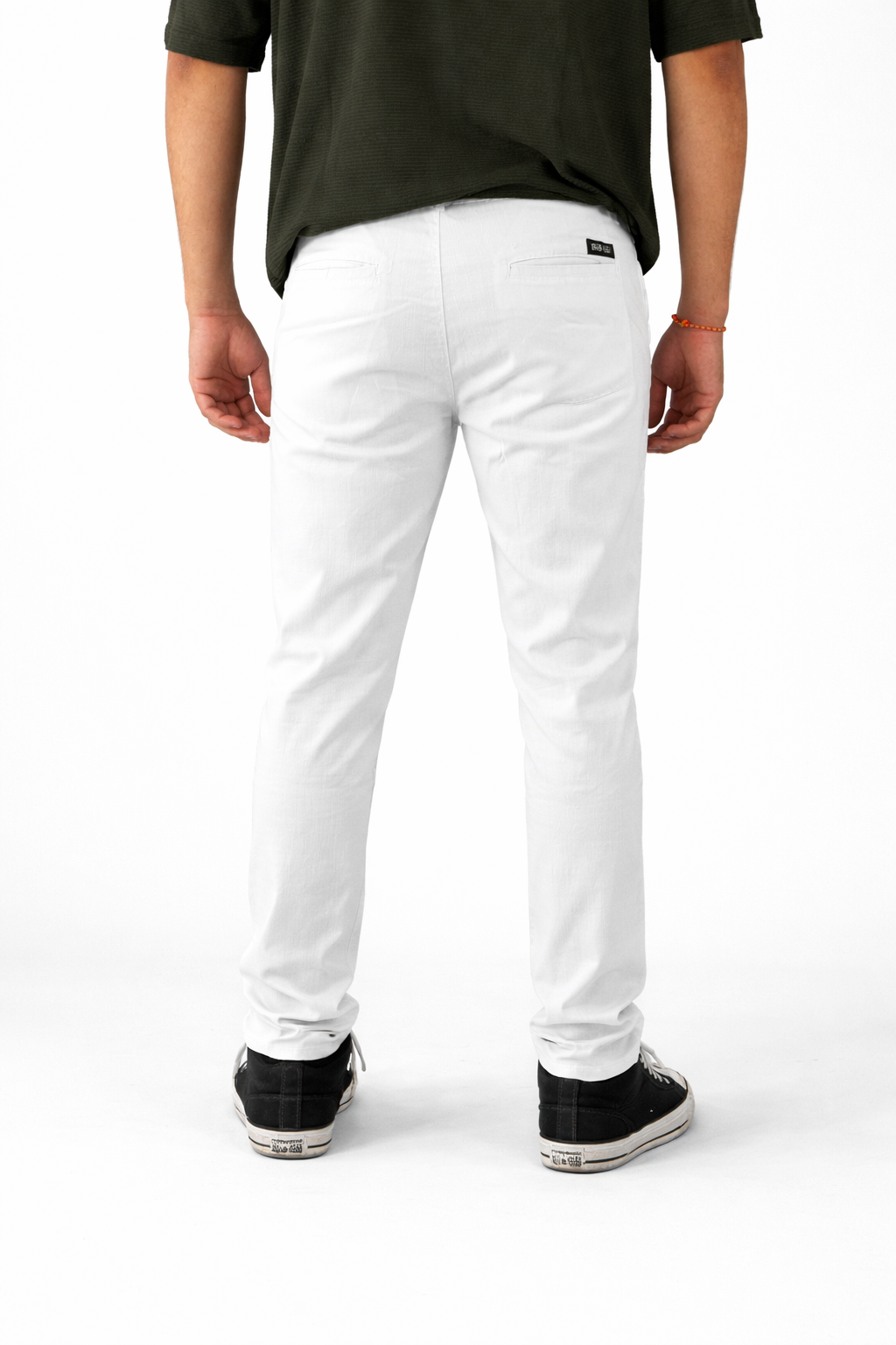 Pixelink Mens Cotton Linen Pants - Smart Fit - Light Beige Color - Pixelink