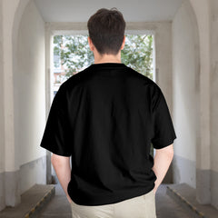 PIxelink - Naruto Anime Lover Hokage Mode – Unisex Oversized T-Shirt - Black Color Back View 1