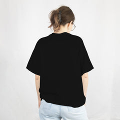 PIxelink - Naruto Anime Lover Hokage Mode – Unisex Oversized T-Shirt - Black Color Back View 2