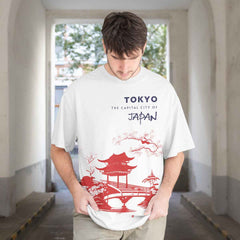 Tokyo Capital of Japan Oversized T-Shirt Front view 1