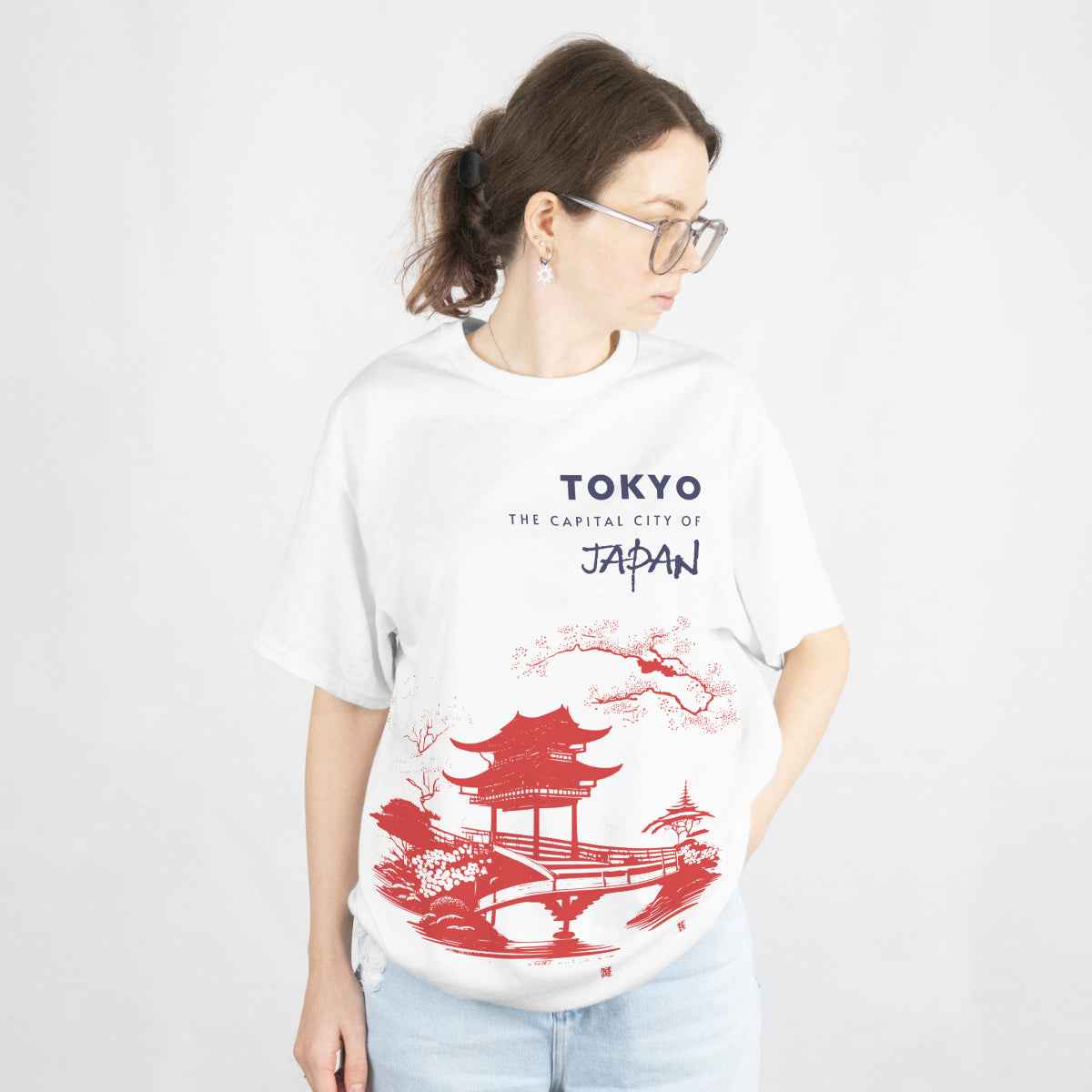 Tokyo Capital of Japan Oversized T-Shirt Front View 2