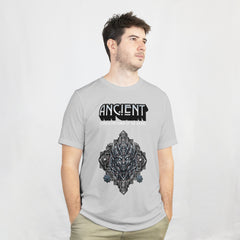 Light Gray Ancient Warrior Relaxed Fit T-shirt Front View 1