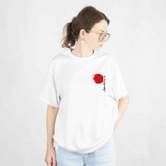 Female Warrior White Oversized T-Shirt Front View