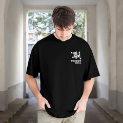 Pixelink - Dragon Ball – Black Edition - Unisex Oversized T-Shirt - Black Color Front View 1