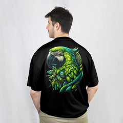 Pixelink - Earth Lover Streetwear – Unisex Oversized T-Shirt - Black Color Back View 1