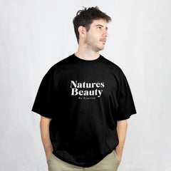 Pixelink - Earth Lover Streetwear – Unisex Oversized T-Shirt - Black Color Front View 1