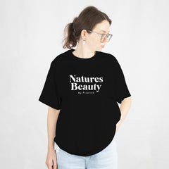 Pixelink - Earth Lover Streetwear – Unisex Oversized T-Shirt - Black Color Front View 2