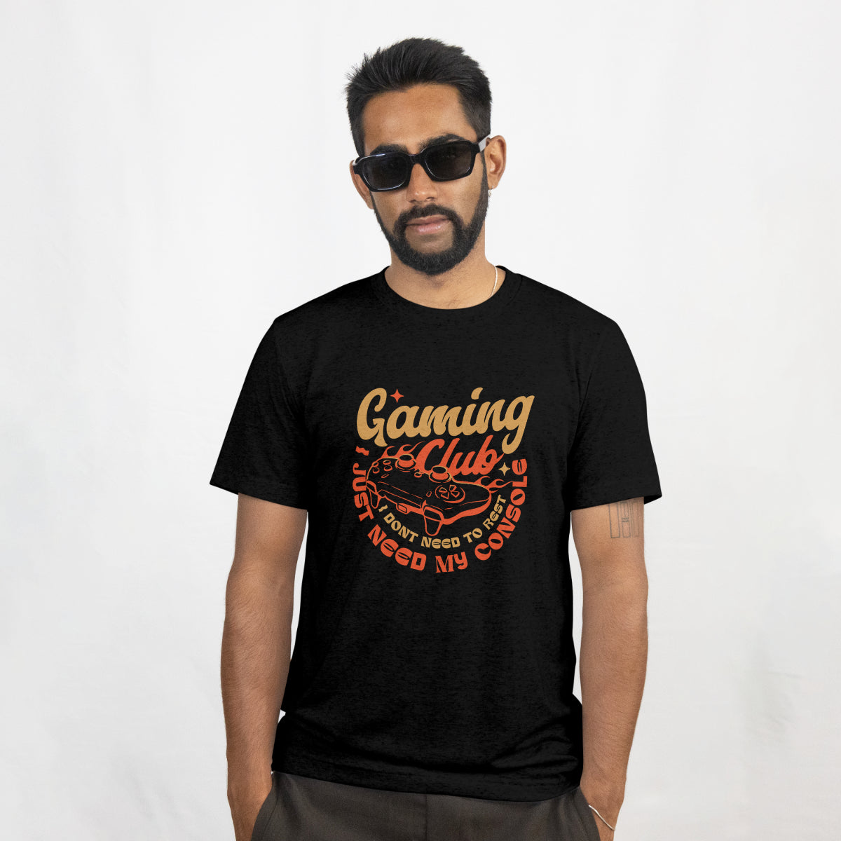 Gaming Console Relaxed Fit T-Shirt Front View 1