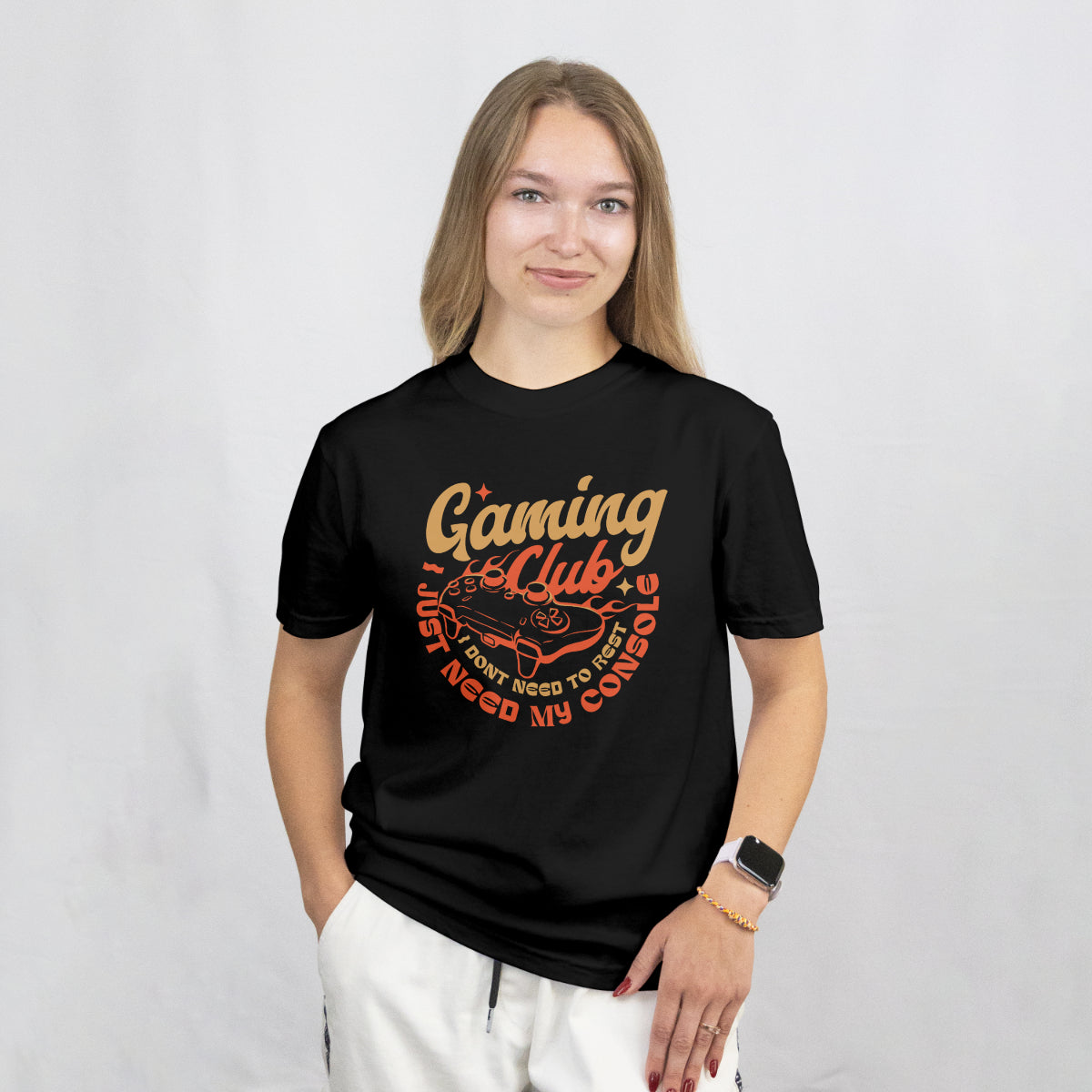 Gaming Console Relaxed Fit T-Shirt Front View 2