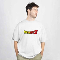 Goku Dragon Ball Z White Oversized T-Shirt Front View 1