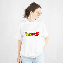 Goku Dragon Ball Z White Oversized T-Shirt Front View 2