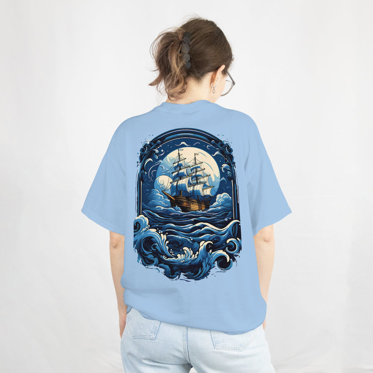 Go with the flow Oversized T-Shirt Back View 2