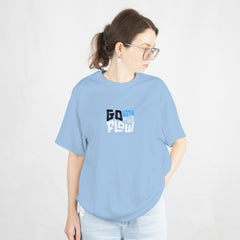 Go with the flow Oversized T-Shirt Front View 2