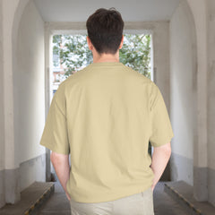 Mountain Travel Beige Oversized T-Shirt Back View 1