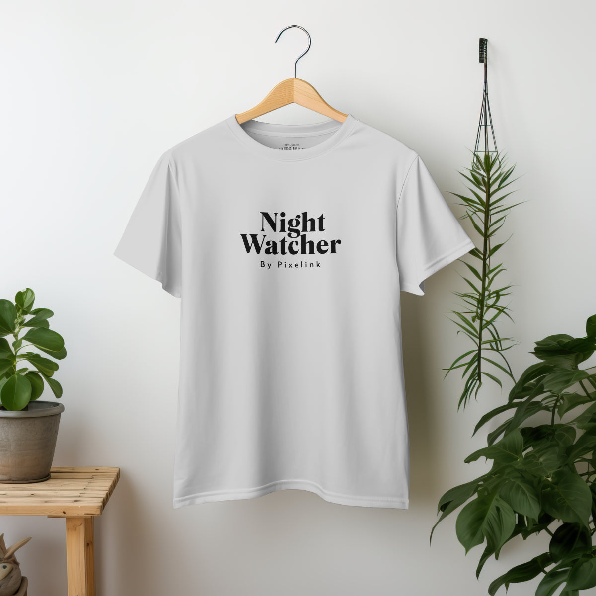 Light Gray The Night Watcher Relaxed Fit T-Shirt