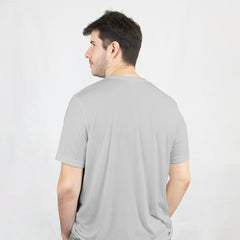 Light Gray Proud to be best dady Relaxed Fit T-Shirt Back View