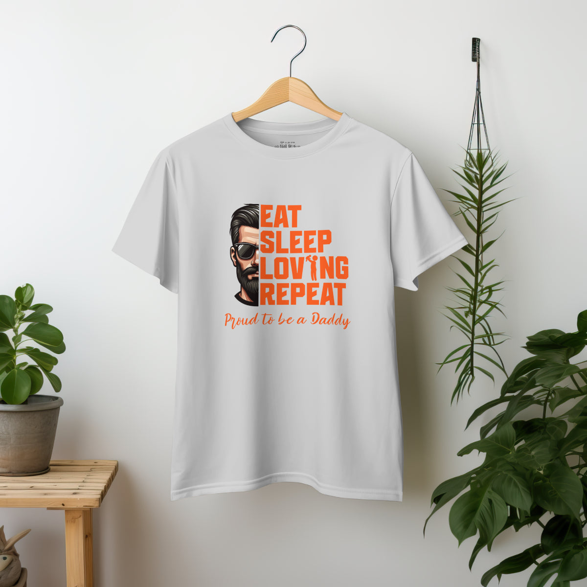 Light Gray Proud to be best dady Relaxed Fit T-Shirt