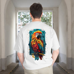 Pixelink - Save Nature – Unisex Oversized T-Shirt - White Color Back View 1