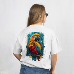 Pixelink - Save Nature – Unisex Oversized T-Shirt - White Color Back View 2