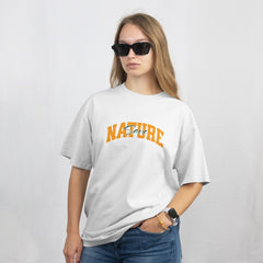 Pixelink - Save Nature – Unisex Oversized T-Shirt - White Color Front View 2