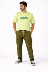 Love and Money Both Needed Pista Regular Fit T-Shirt Front Full View 1