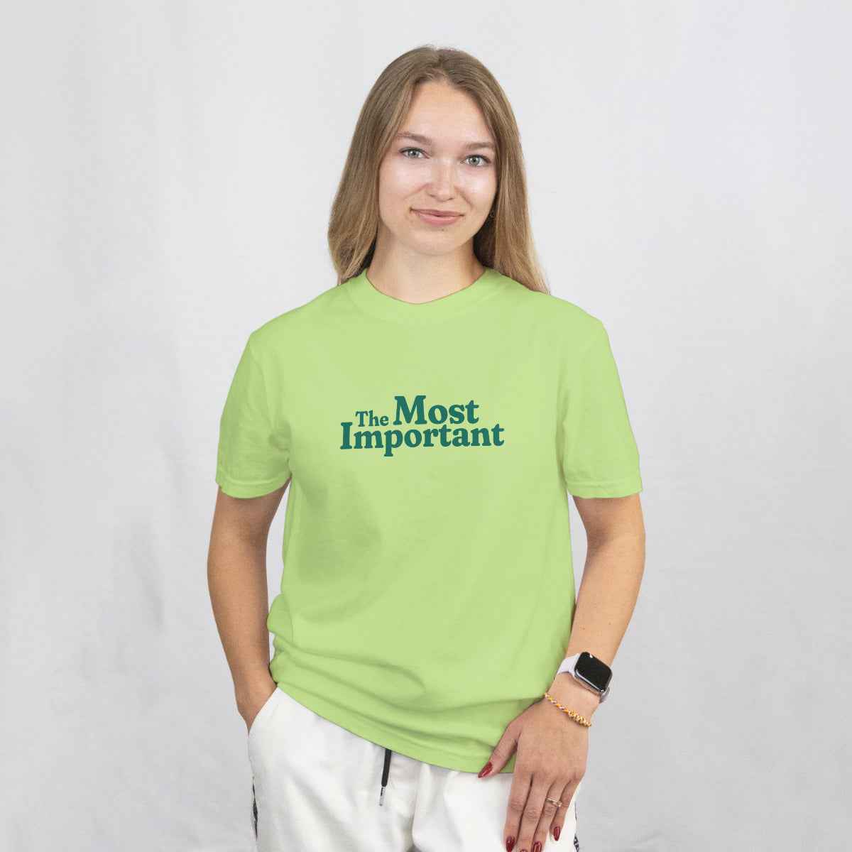 Love and Money Both Needed Pista Regular Fit T-Shirt Front View 2