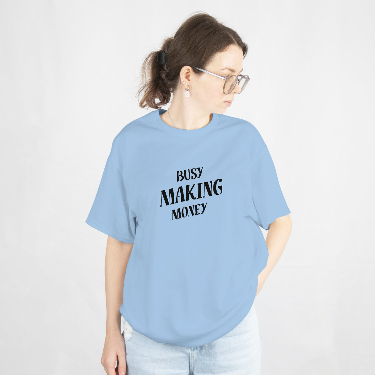Error 404 Love Bold Streetwear Oversized T-Shirt Front View 2