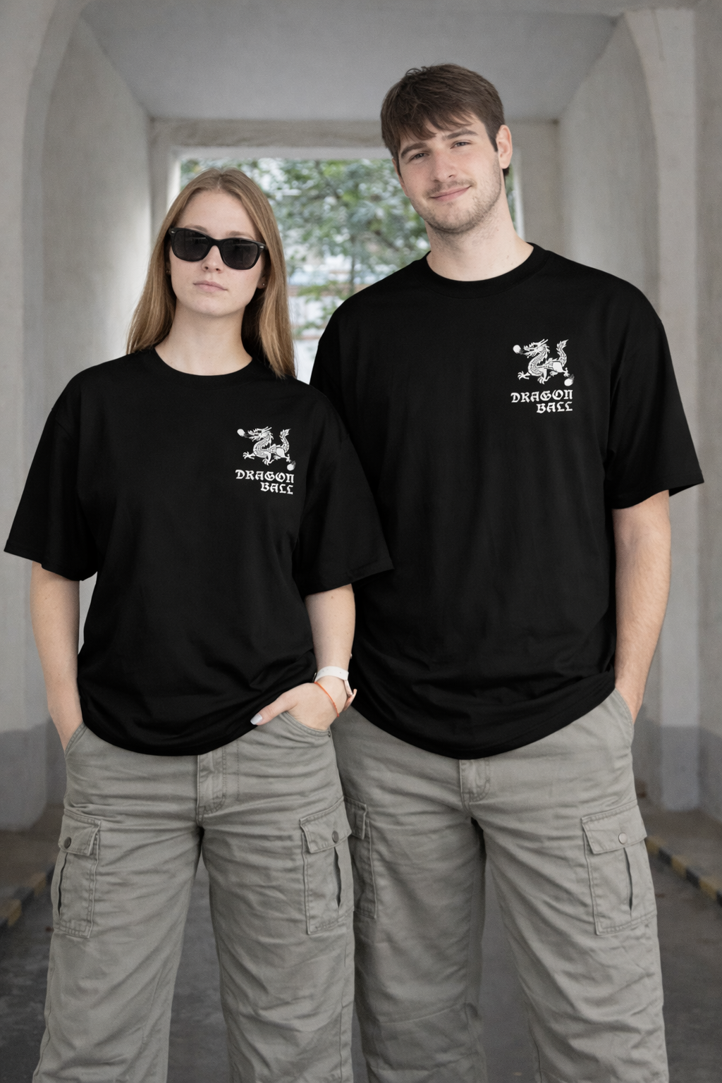Pixelink - Dragon Ball – Black Edition - Unisex Oversized T-Shirt - Black Color - Pixelink