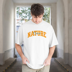 Pixelink - Save Nature – Unisex Oversized T-Shirt - White Color Front View 1