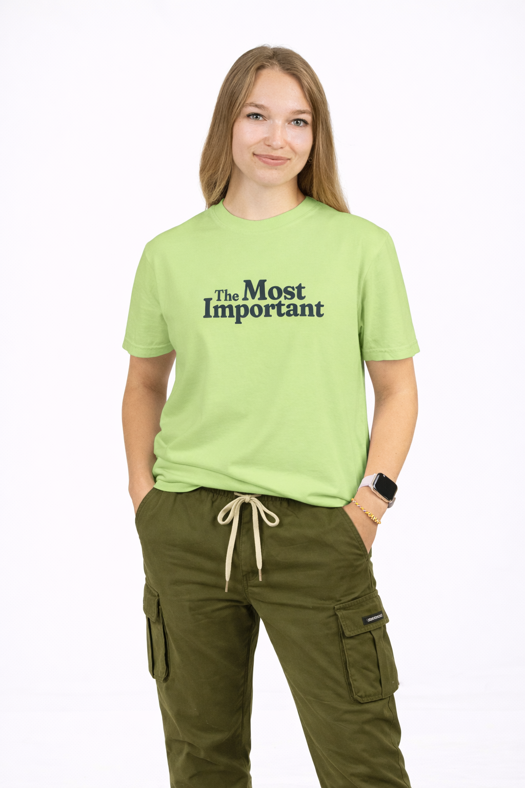 Love and Money Both Needed Pista Regular Fit T-Shirt Front Full View 2